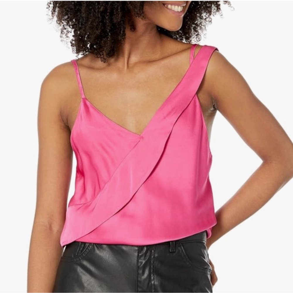 Helmut Lang Rent the Runway Sash Slip Tank in Hot Pink Size 2